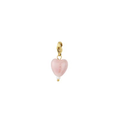 Roze hartjes bedel