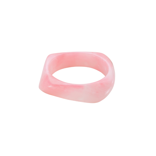 Roze asymmetrische bangle armband