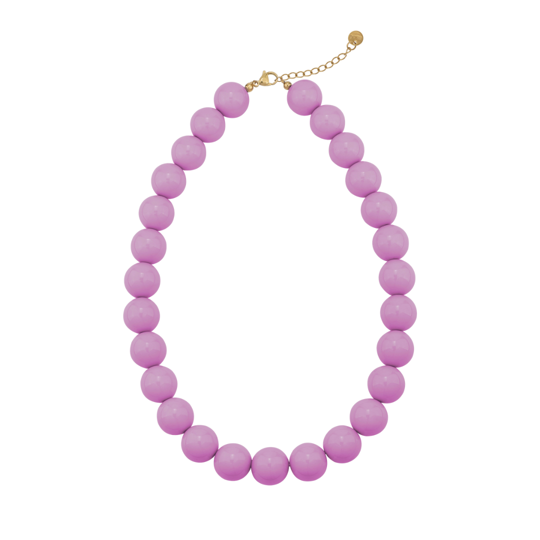 roze paars kralen ketting