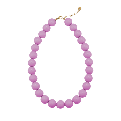 roze paars kralen ketting