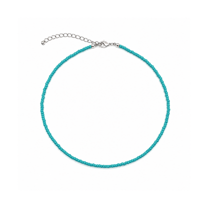 Turquoise kleine kralenketting Saar van Casa Jadel