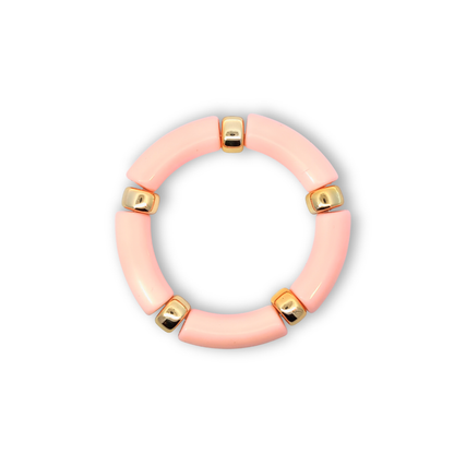 zalmroze-tube-armband-goudkleurige-details-jadel