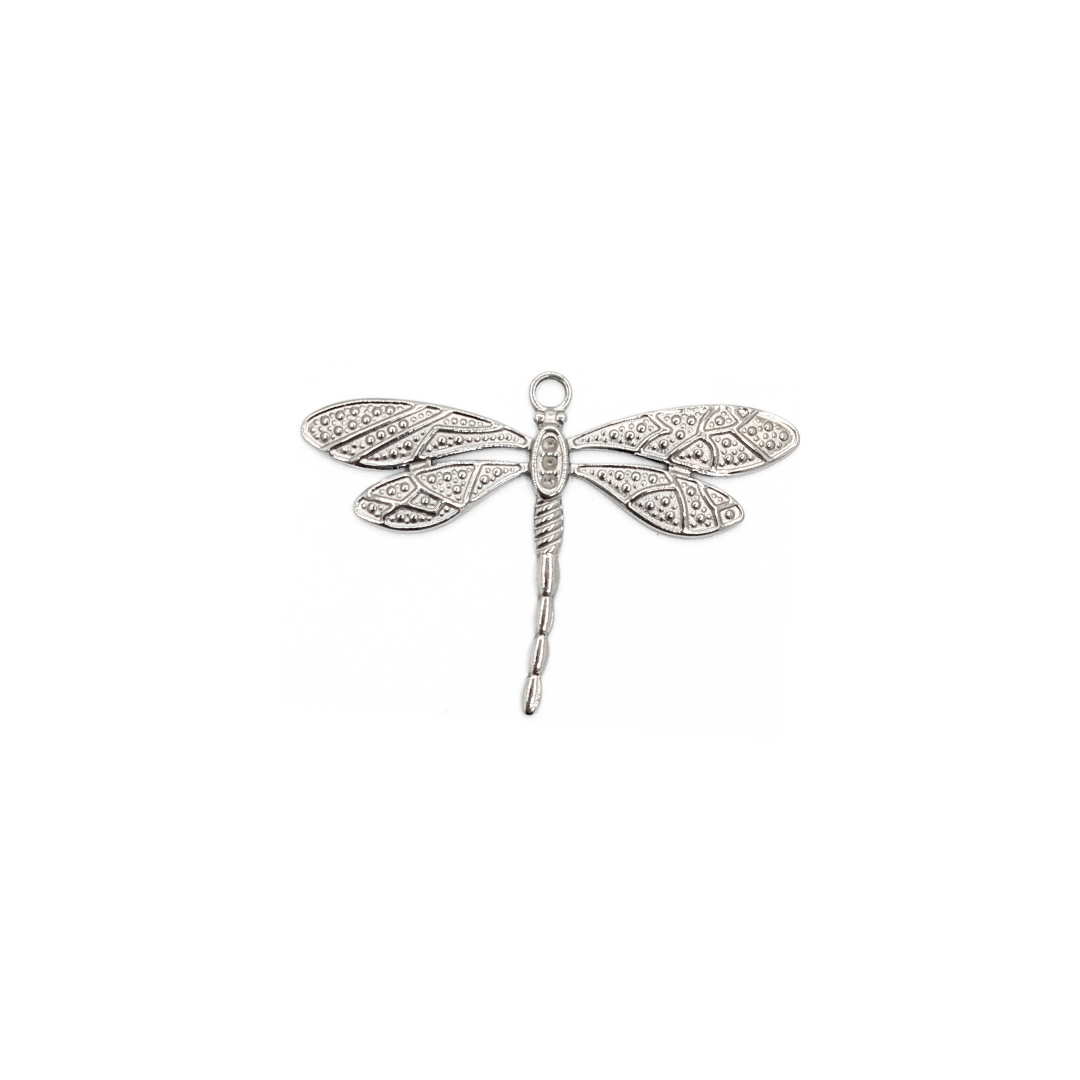 Zilveren libelle bedel dragonfly charm sieraden maken Casa Jadel