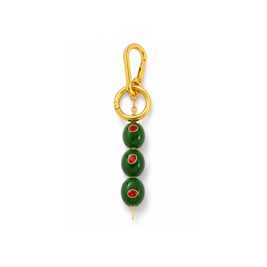 Groene olijven martini tashanger