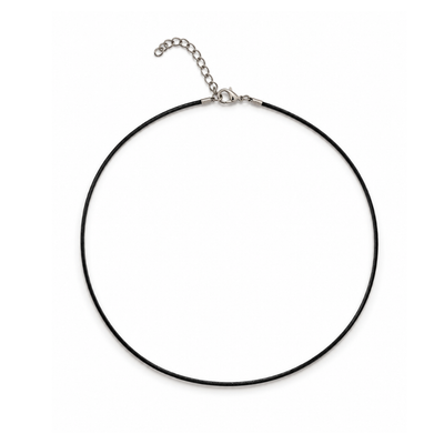 Zwarte basic koordketting