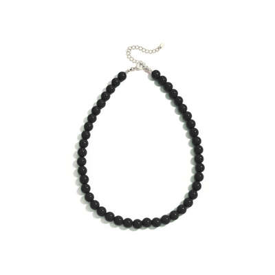 Zwarte kralenketting Olivia