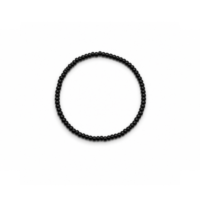 Zwarte kleine kralenarmband Saar